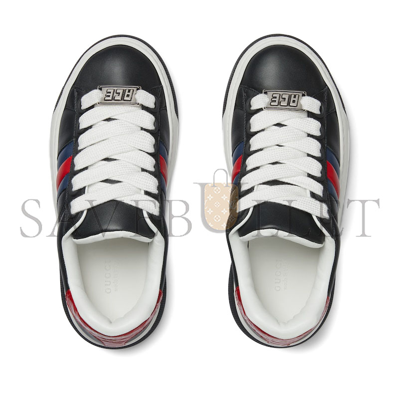 GUCCI WOMEN'S GUCCI ACE SNEAKER WITH WEB 806633 GUCCI WOMEN'S GUCCI ACE SNEAKER WITH WEB 806633